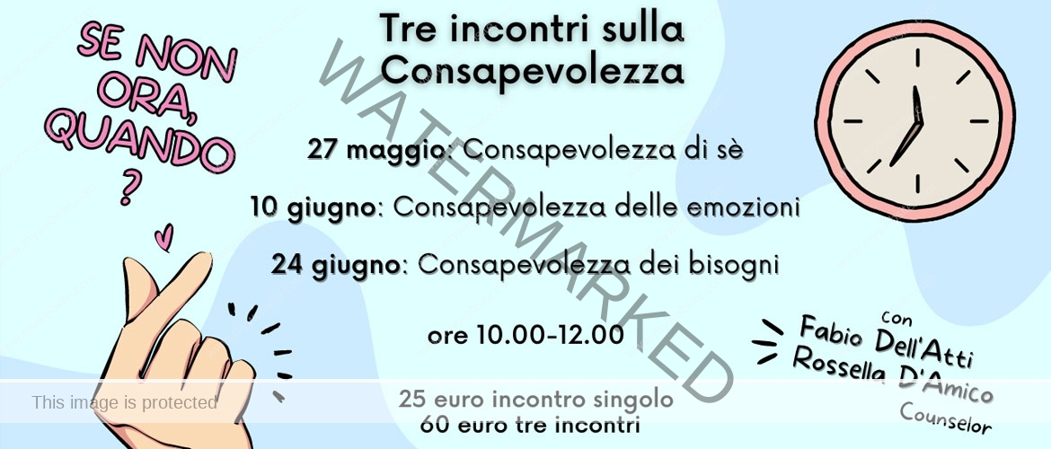 Seminario esperenziale sulla Consapevolezza